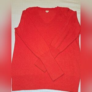 JCrew Merino & Alpaca Burnt Red Sweater